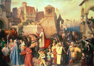 Duke Leopold the Glorious enters Vienna on his return from the Crusades